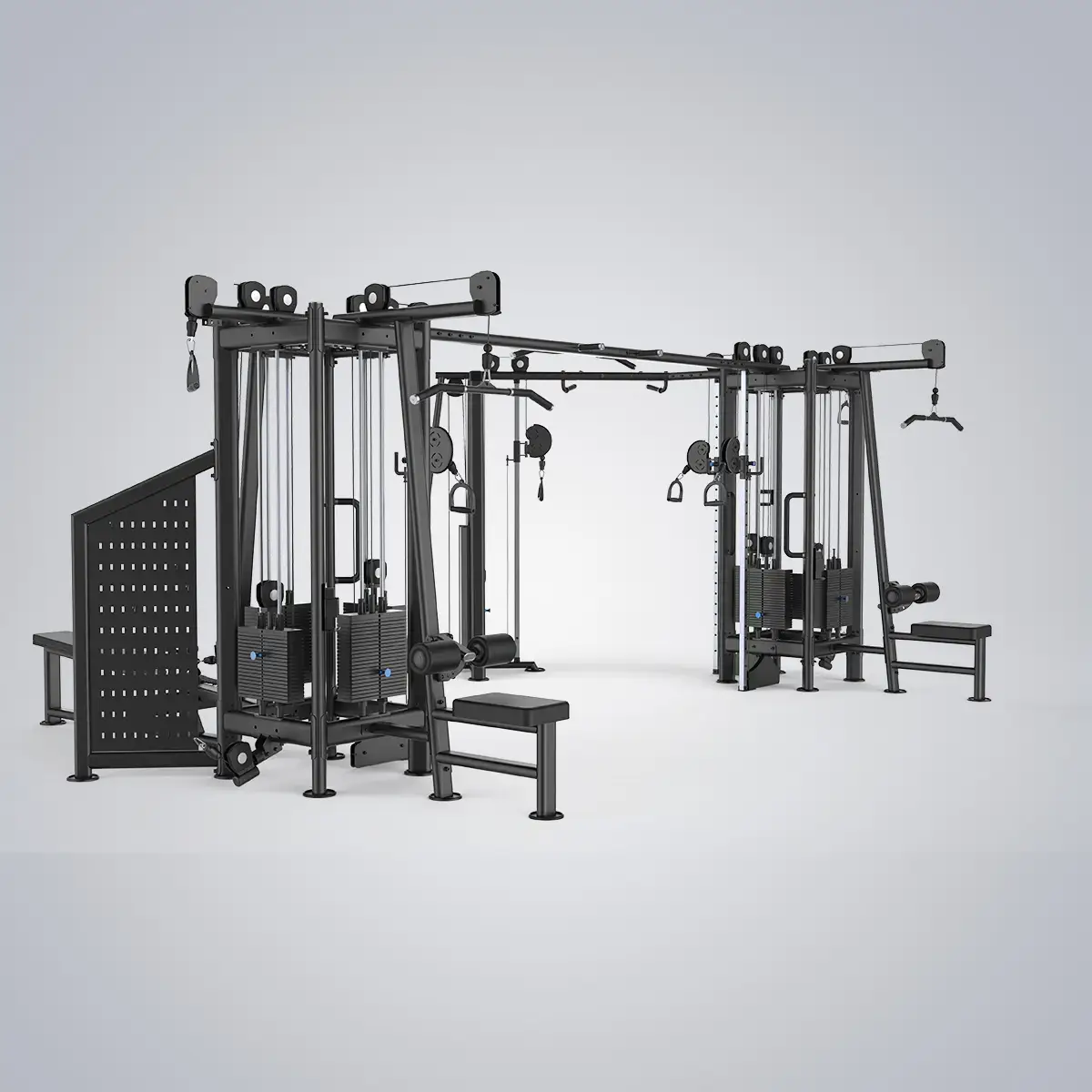 DHZ Fitness | Cable Pulls & Cable Stations, Multistations, U2066PB, EVOST III 9 Station Cable Tower