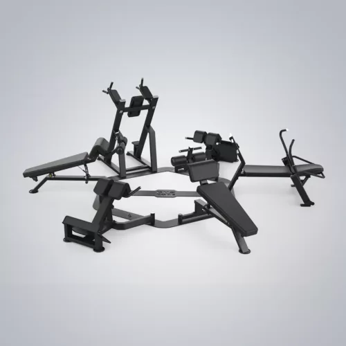 DHZ Fitness | Core Circle, U3058, Core Circle XL Hexagon with 6 Benches