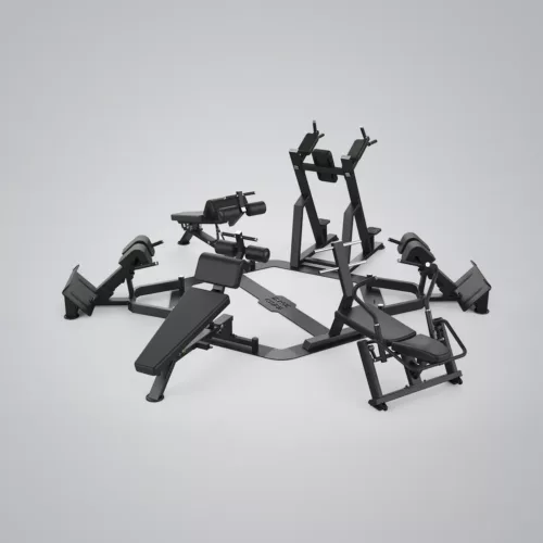 DHZ Fitness | Core Circle, U3058, Core Circle XL Hexagon with 6 Benches