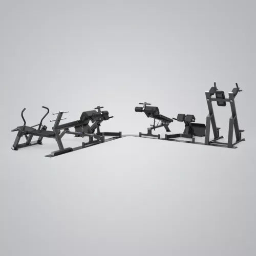 DHZ Fitness | Core Circle, U3058L, Core Circle XL Corner with 6 Benches