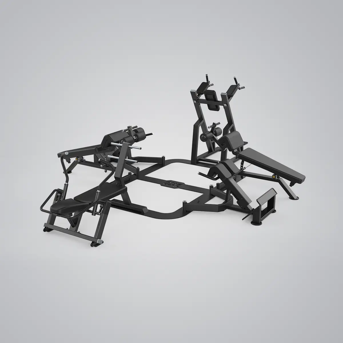 DHZ Fitness | Core Circle, U3058P, Core Circle XL Square with 6 Benches