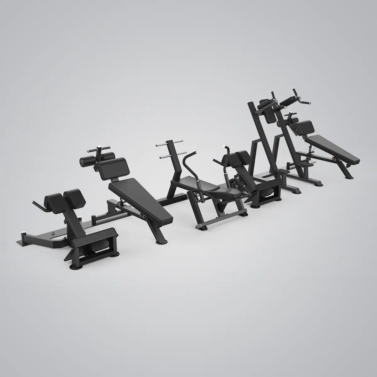 DHZ Fitness | Core Circle, U3058S, Core Circle XL Line with 6 Benches