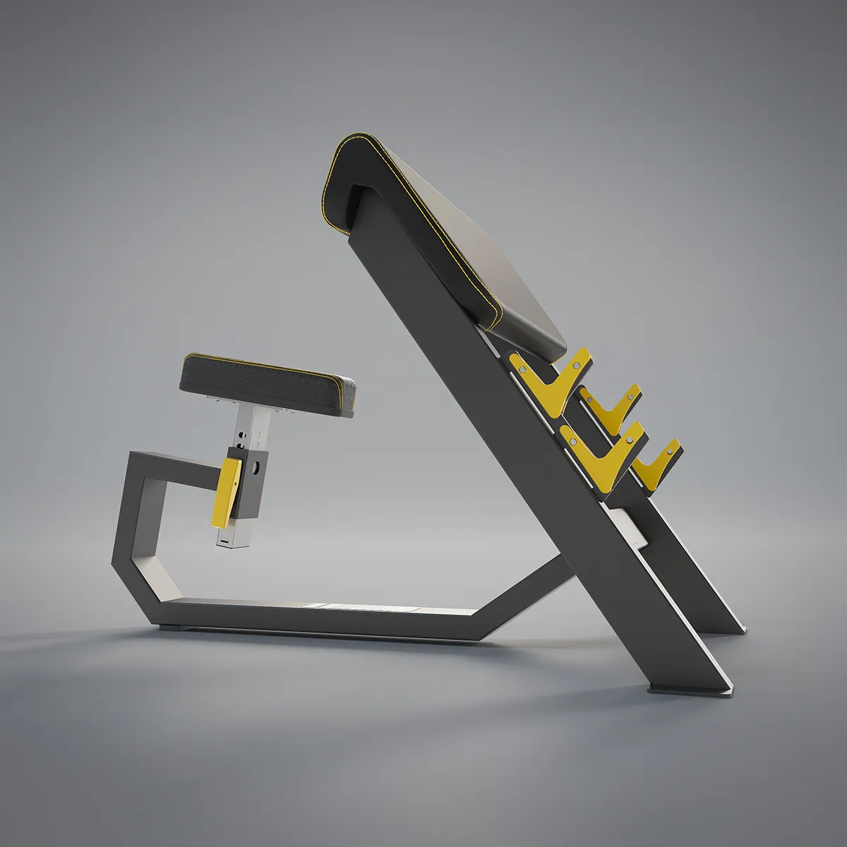 DHZ Fitness | Strength Equipment, EVOST II Strength, A3044, Seated Preacher Curl