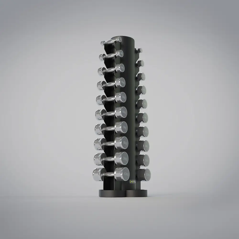 DHZ Fitness | Freeweights & Gym Supply, Weights, YC001-RACK, Chrome Dumbell Rack