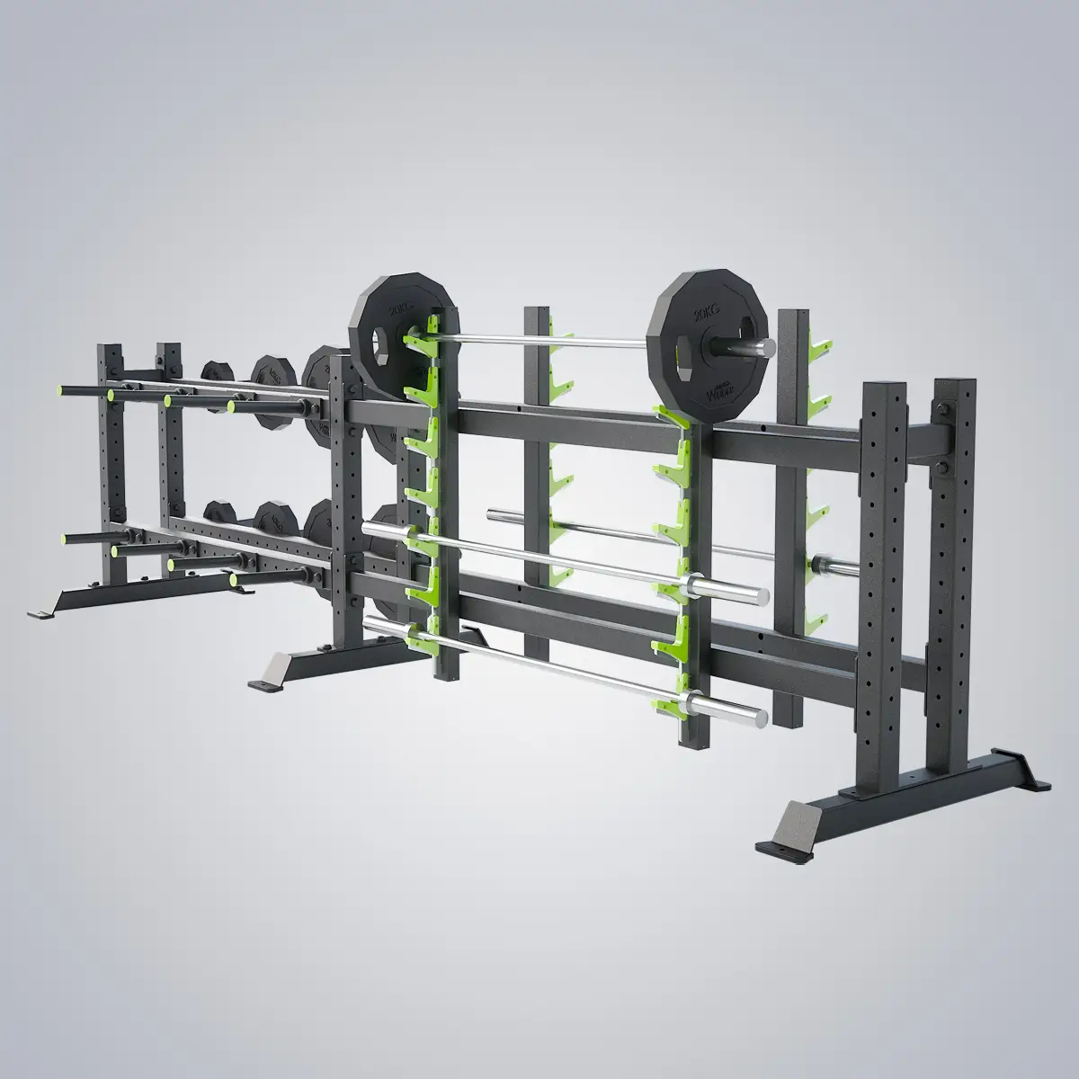 DHZ Fitness | Freeweights & Gym Supply, Weights, E6230, Crosstraining Disk & Bar Rack