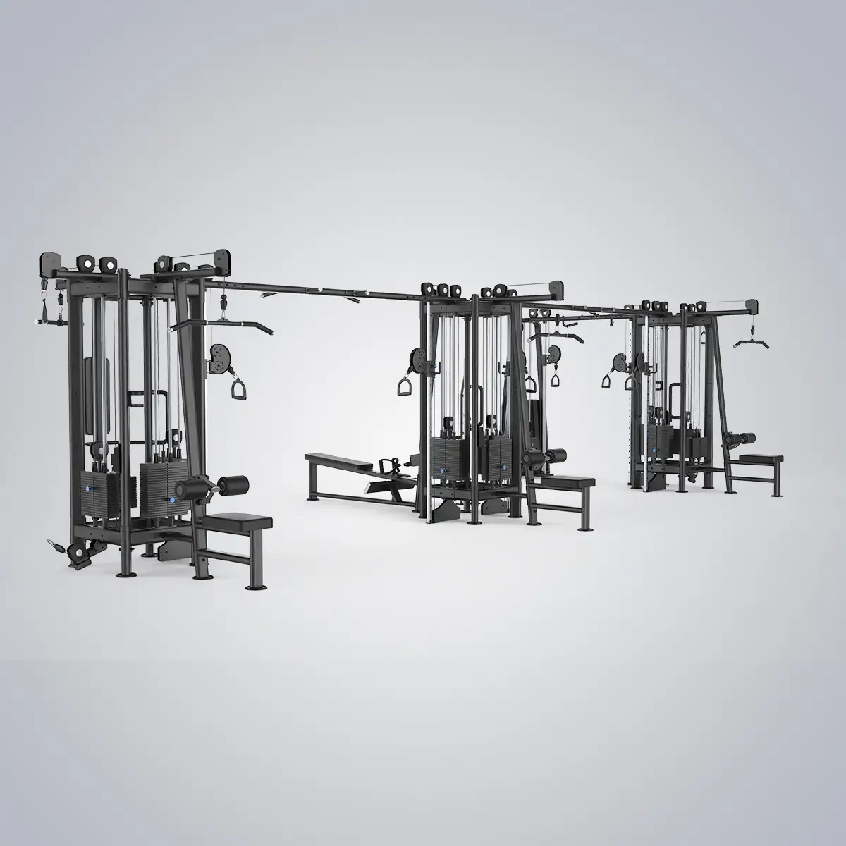 DHZ Fitness | Cable Pulls & Cable Stations, Multistations, U2066PC, EVOST III 13 Station Cable Tower