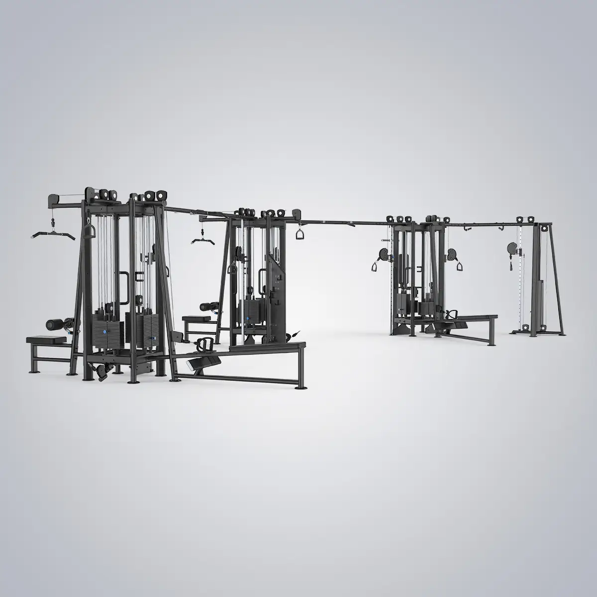 DHZ Fitness | Cable Pulls & Cable Stations, Multistations, U2066PD, EVOST III 13 Station Cable Tower