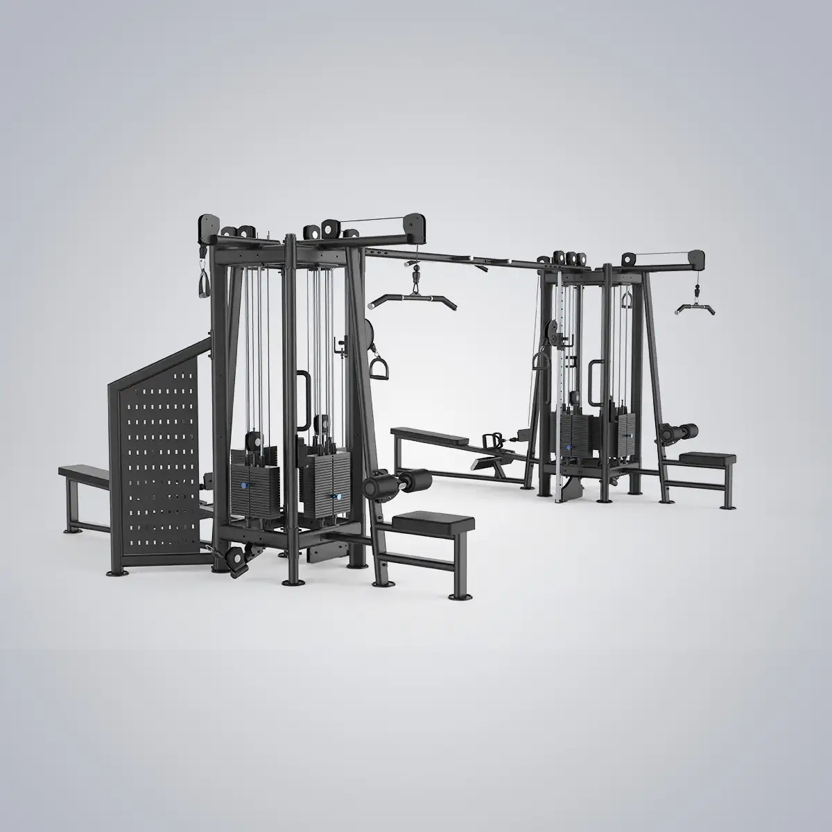 DHZ Fitness | Cable Pulls & Cable Stations, Multistations, U2066PF, EVOST III 8 Station Cable Tower
