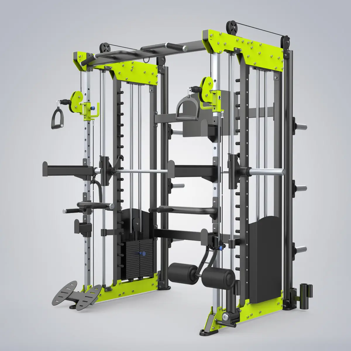 DHZ Fitness | Cable Pulls & Cable Stations, Individual Stations, E6251B, Functional Smith Machine