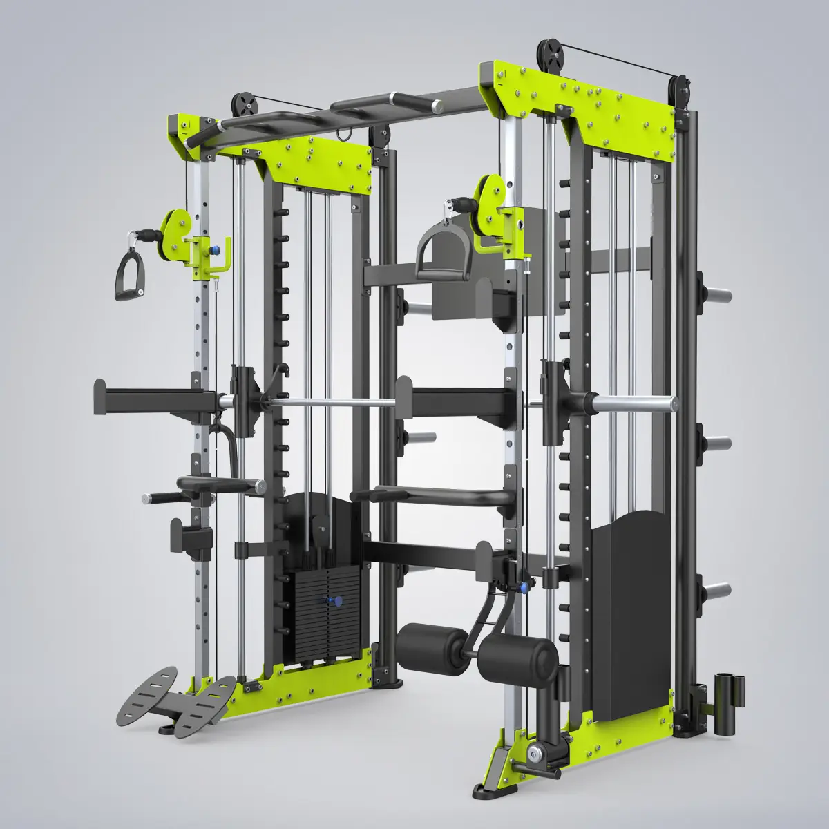 DHZ Fitness | Cable Pulls & Cable Stations, Individual Stations, E6251B-HW, Functional Smith Machine