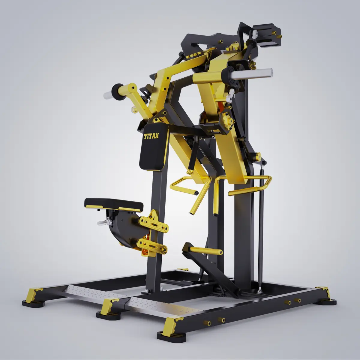 DHZ Fitness | Plate Loaded, TITAN MECHANIX , Y925ZAG, LOW ROW