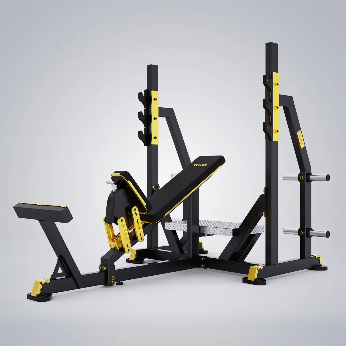 DHZ Fitness | Plate Loaded, TITAN MECHANIX , Y971ZAG, OLYMPIC INCLINE BENCH