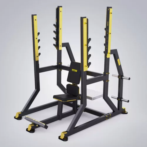 DHZ Fitness | Plate Loaded, TITAN MECHANIX , Y974ZAG, OLYMPIC MILITARY BENCH