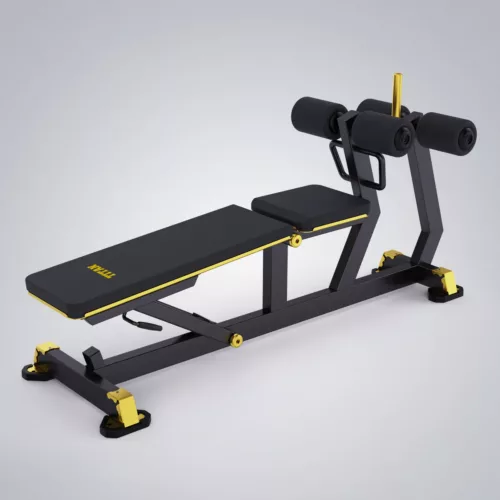 DHZ Fitness | Plate Loaded, TITAN MECHANIX , Y977ZAG, ADJUSTABLE DECLINE BENCH