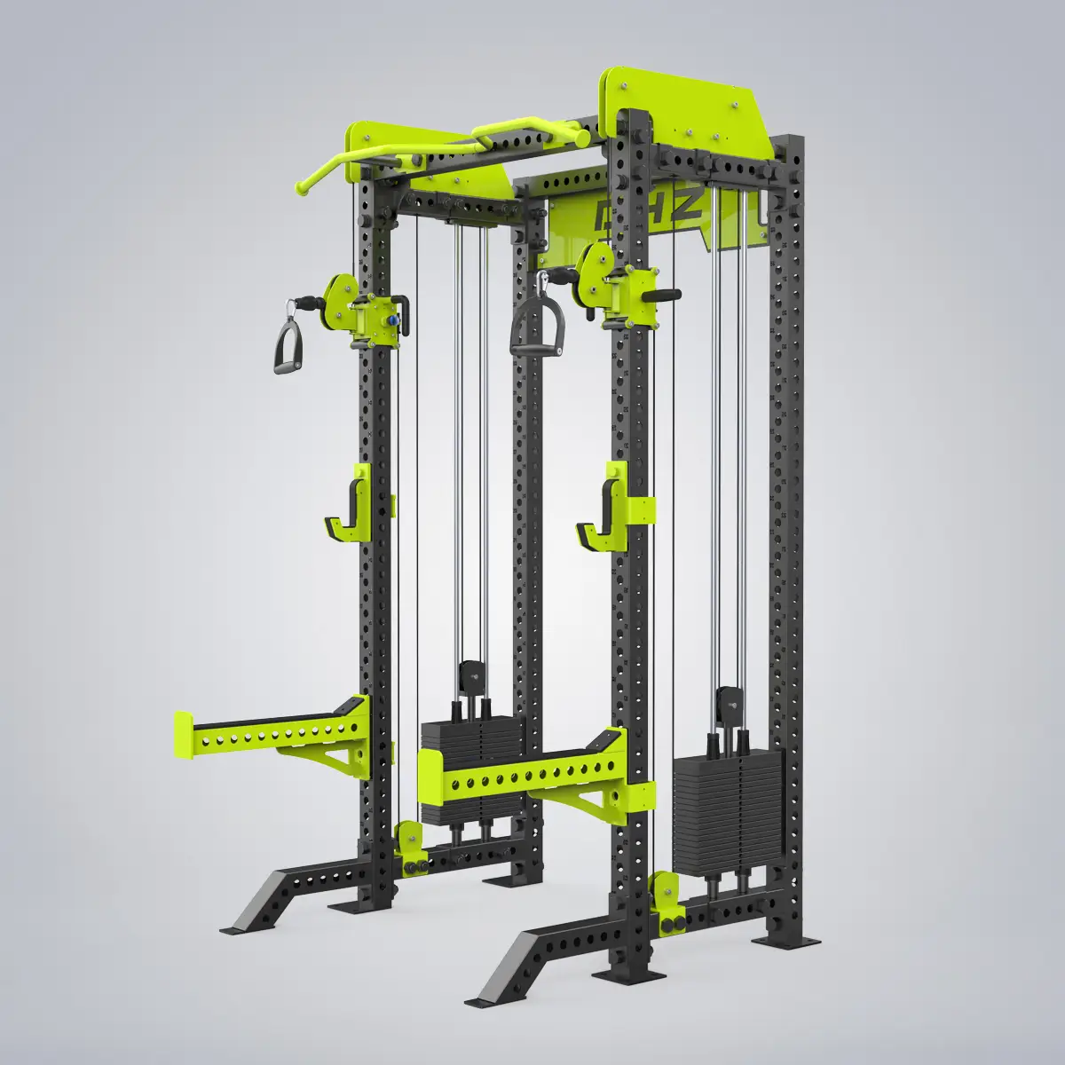 DHZ Fitness | Tower & Racks, Powerflex Half Rack, E6252B, POWERFLEX HALF RACK