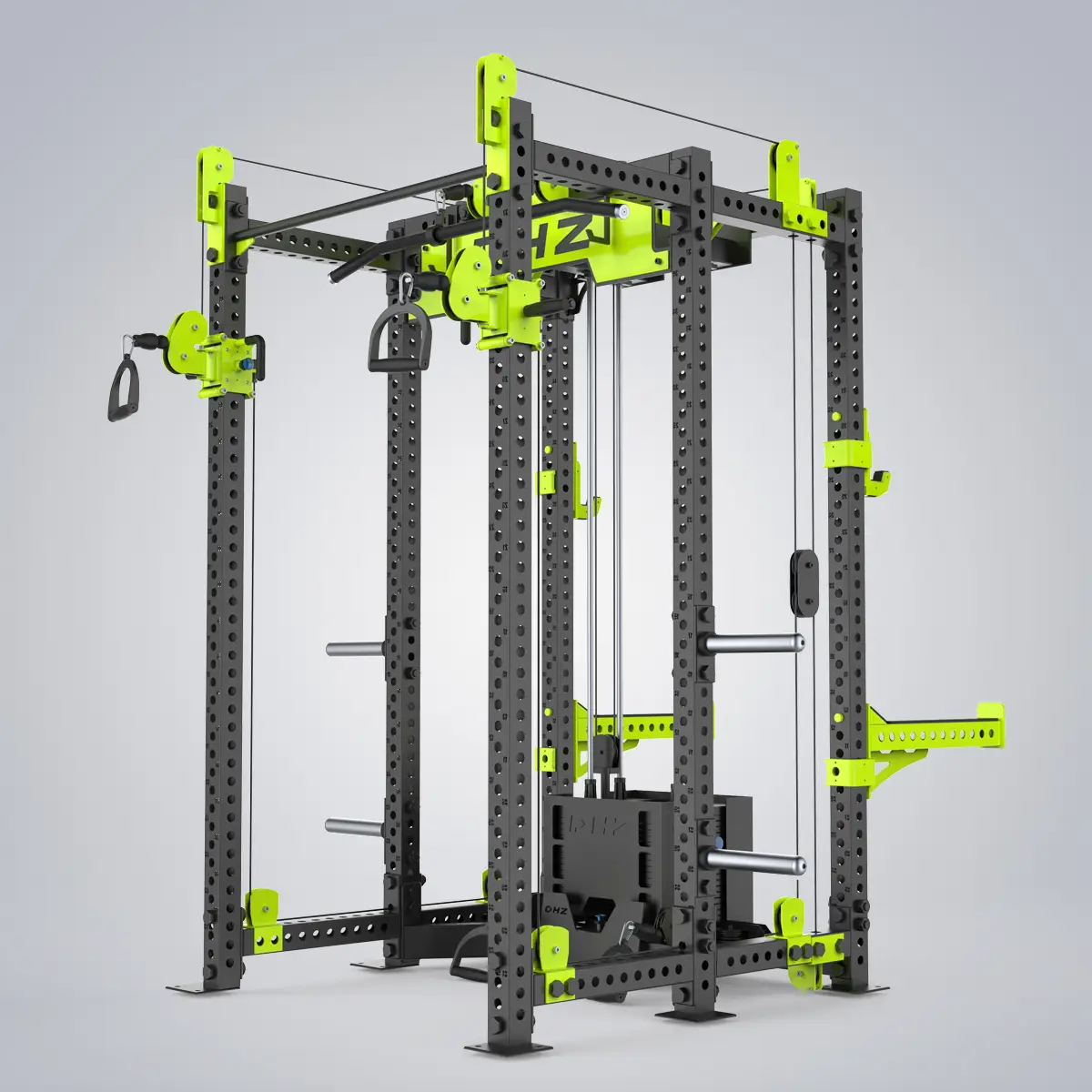 DHZ Fitness | Tower & Racks, Powerflex Half Rack, E6255, POWERFLEX POWER SYSTEM