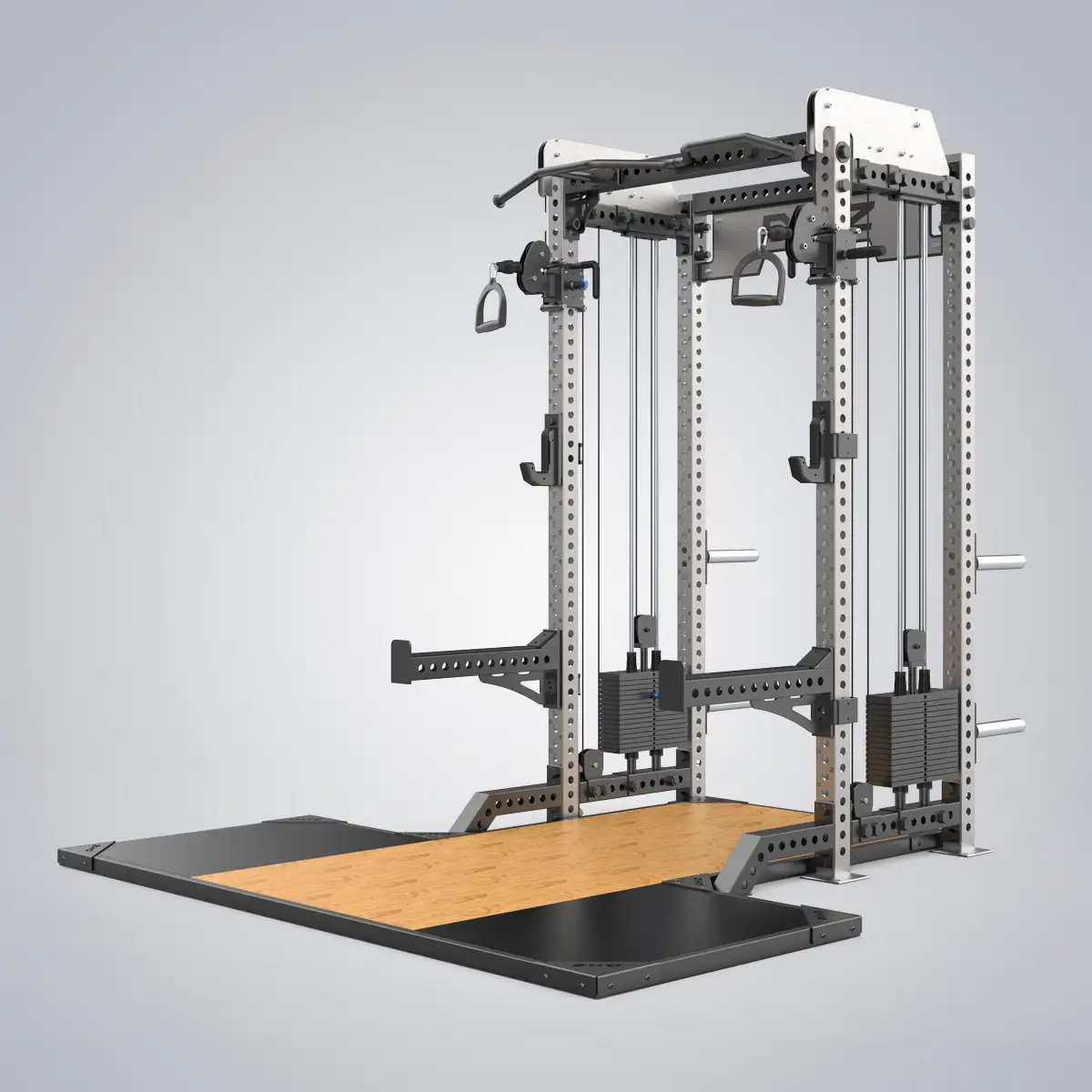 DHZ Fitness | Tower & Racks, Powerflex Half Rack, E6252BP-A, POWERFLEX HALF RACK COMBI