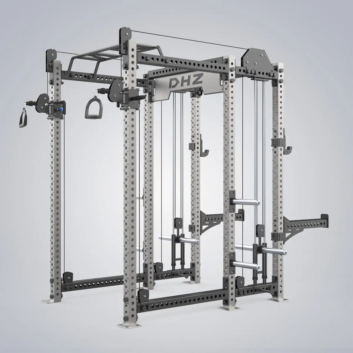 DHZ Fitness | Tower & Racks, Powerflex Half Rack, E6253A-A, POWERFLEX RACK (PLATE LOADED)
