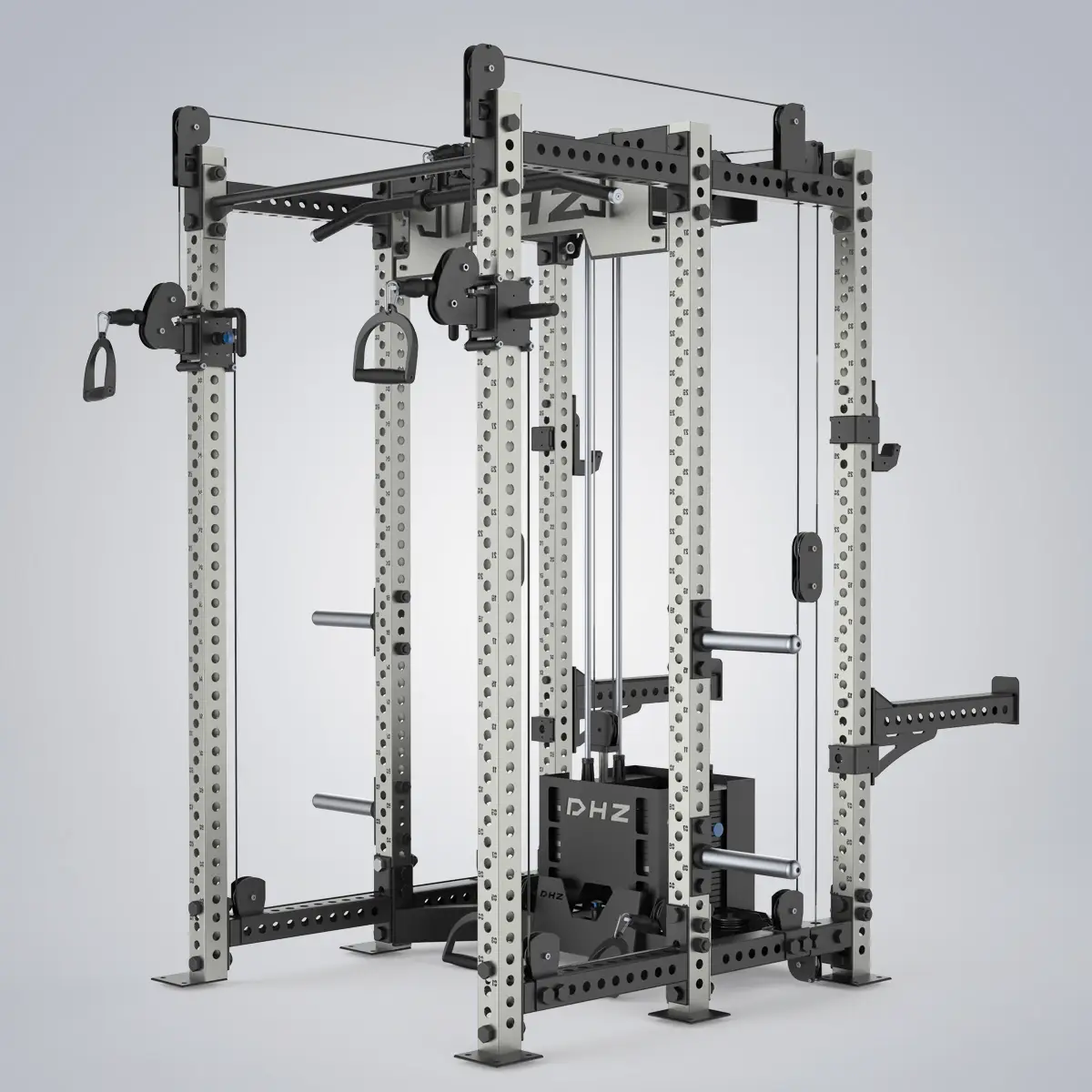 DHZ Fitness | Tower & Racks, Powerflex Half Rack, E6255-A, POWERFLEX POWER SYSTEM