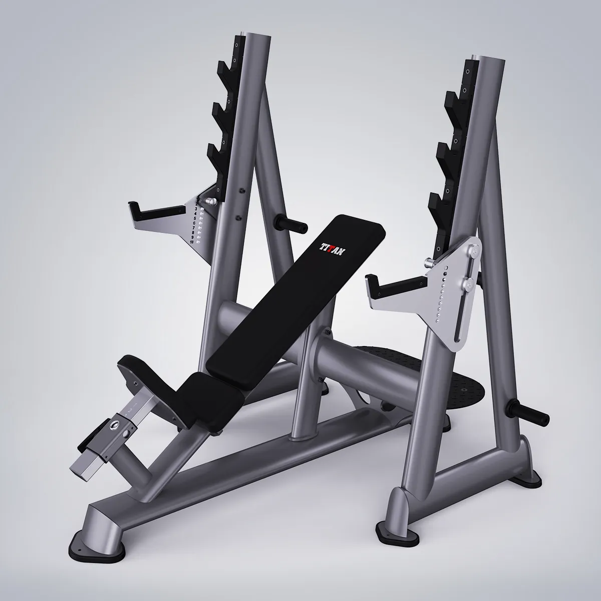 DHZ Fitness | Plate Loaded, TITAN EXTREME, T932, Olympic Incline Bench