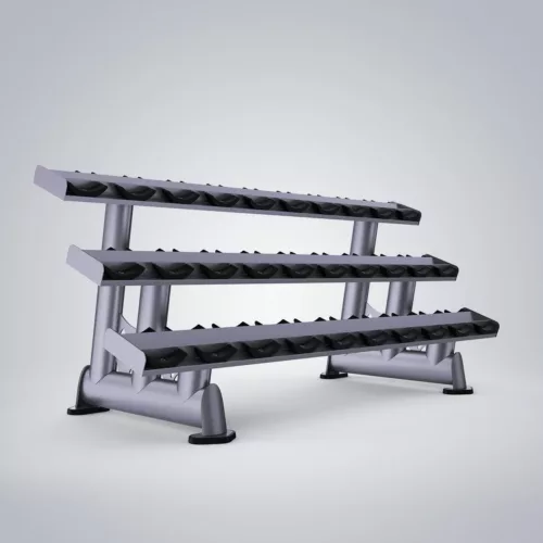 DHZ Fitness | Plate Loaded, TITAN EXTREME, T944, 3-Tier Dumbbell Rack