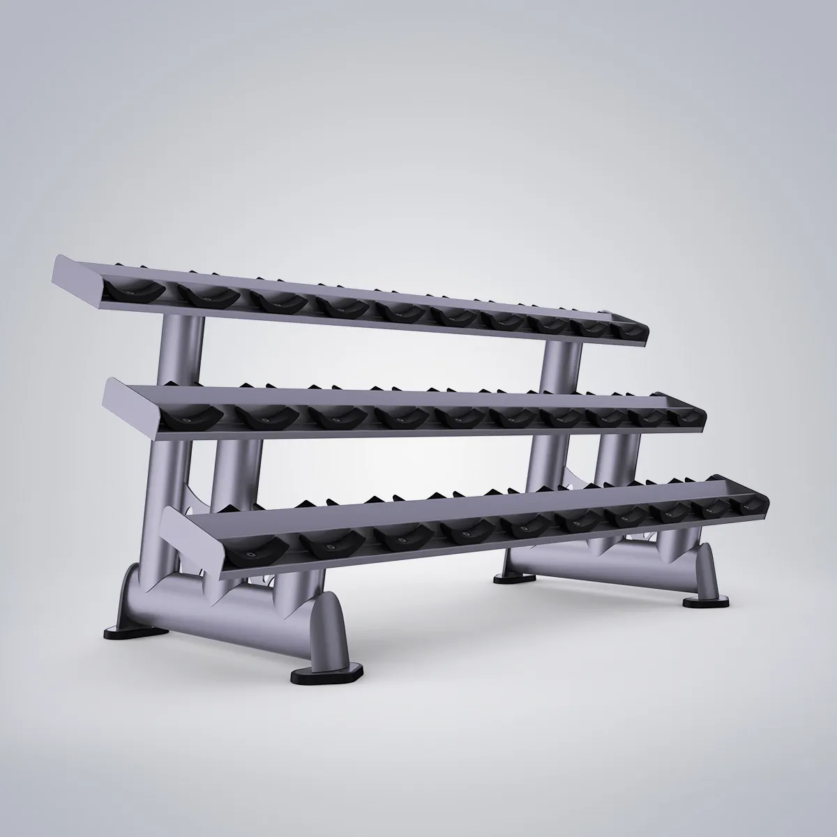 DHZ Fitness | Plate Loaded, TITAN EXTREME, T944, 3-Tier Dumbbell Rack